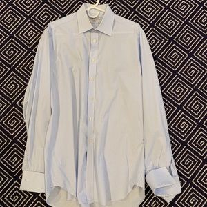 Charles Tyrwhitt blue and white check dress shirt